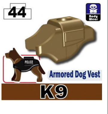 Minifig.Cat Armored Dog Vest (K9)