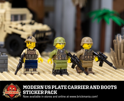 Modern US Plate Carrier and Boots - Sticker Pack